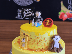 Animals 1st Birthday Cake in Trichy
