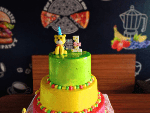 Colorful Animals Theme Cake in Trichy