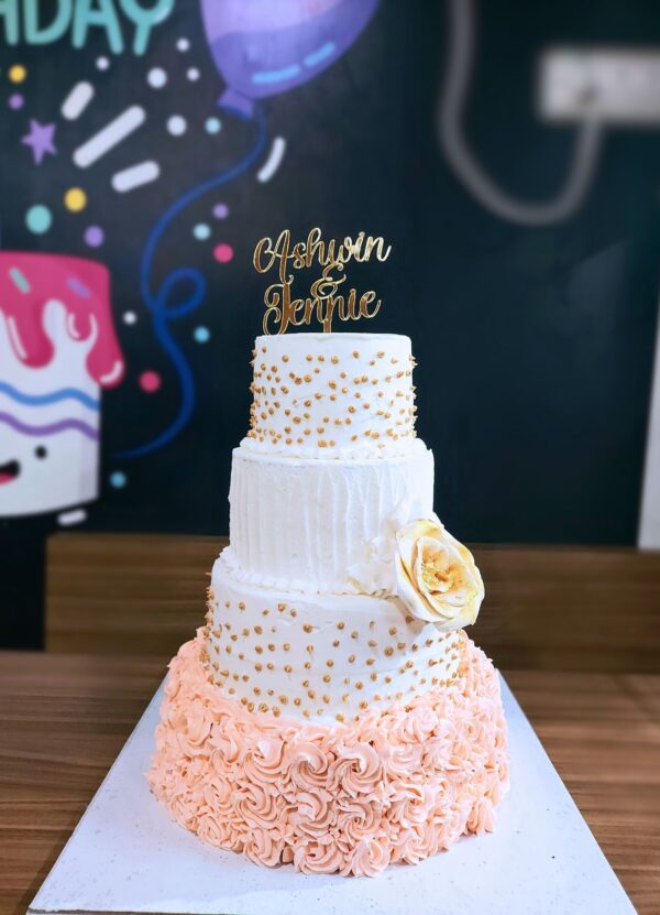 Classic Four-Tier Wedding Cake - Wedding cake in trichy