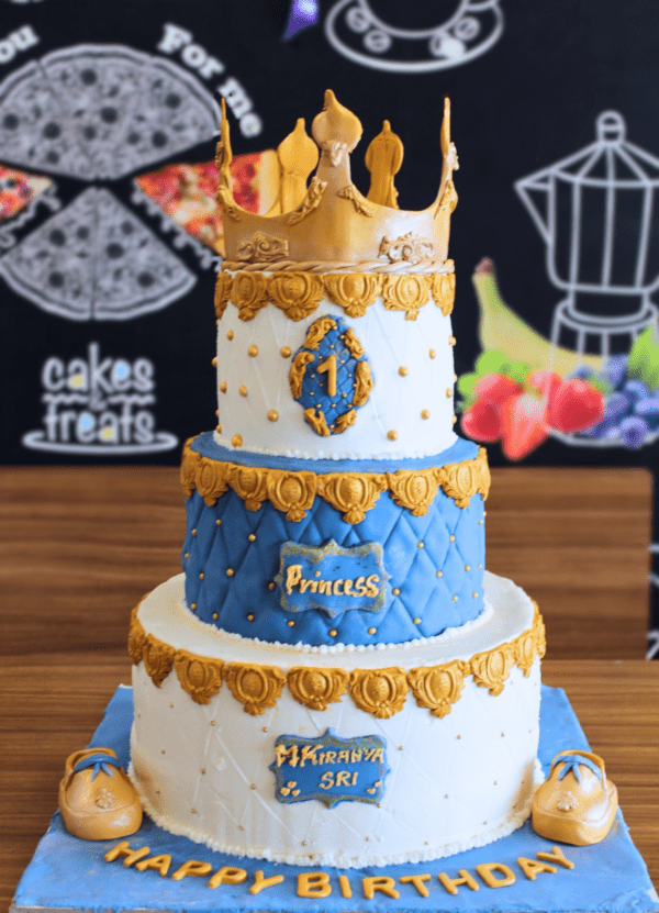 King 1st Birthday Cake in Trichy
