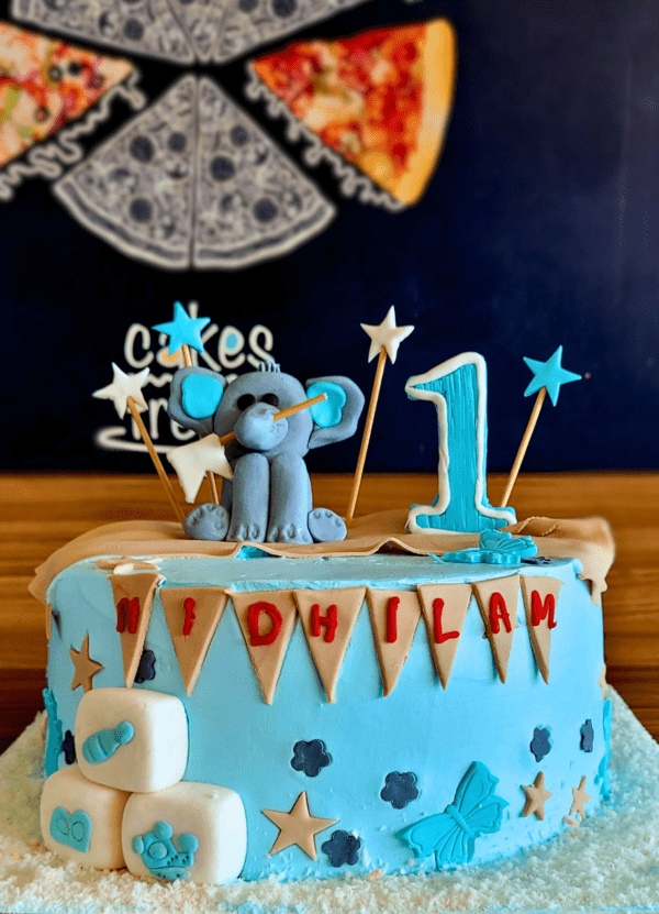 Baby Elephant in Cake