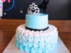 Blue wedding Cake in Trichy